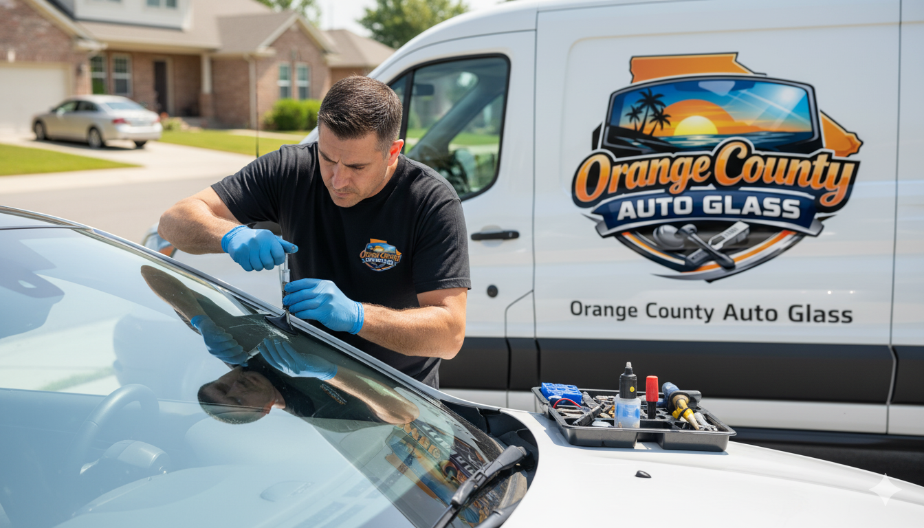 Mobile windshield repair service
